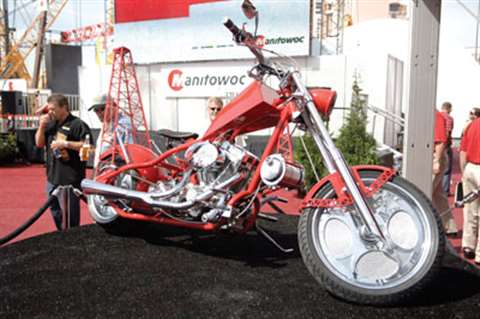 Manitowoc's crawler crane themed chopper.
