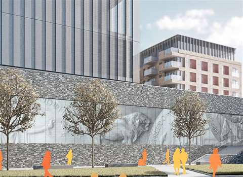 An artist's impression of what Woolwich station will look like as part of the Crossrail scheme