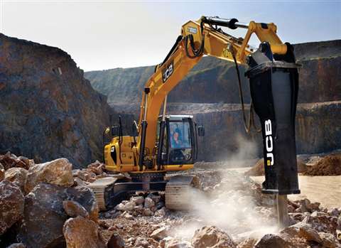 The JCB Hammermaster range has been designed to operate with machines&nbsp; up to 55 tonnes.