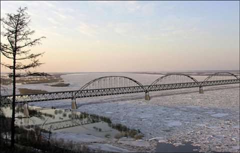 Potential Bridge design for River Lena