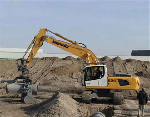 One of Liebherr's latest Generation 6 excavators.