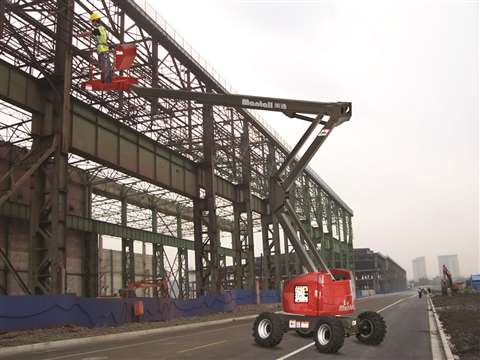 Mantall will have its HZ160D self-propelled articulated boom on show, featuring auto-levelling techn