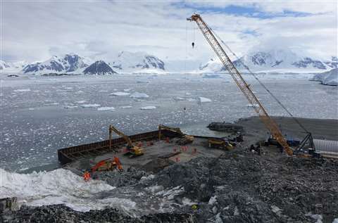 Rothera Wharf. Image BAS David Seaton