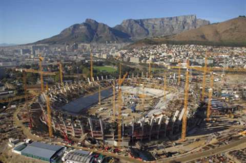 The Green Point Stadium in Cape Town is one of the World Cup venues threatened with strike action.