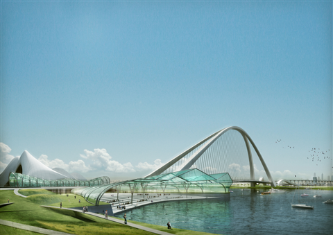 US-based FXFOWLE International has unveiled the winning designs for the Sixth Crossing at Dubai Cree