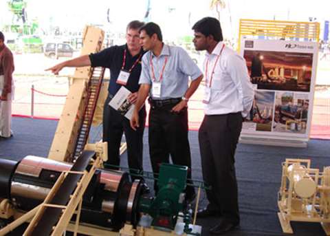 Astec vice president for international sales, Steve Claude at November's Excon exhibition in Bangalo