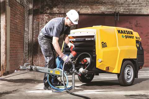 Kaeser Kompressoren features introduced new electric drive compressors this year. Pictured is the M3