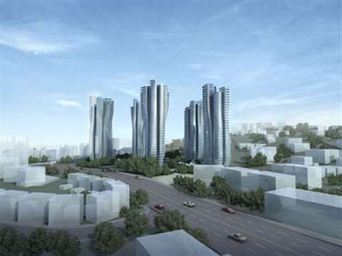 Artist's impression of the Farrer Road development by day.