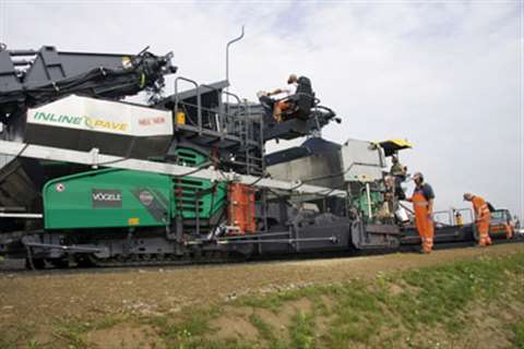 The Wirtgen Group stand will include Vögele's in-line paving system