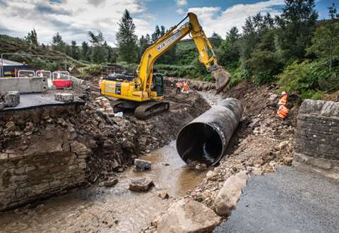 Grinton Moor steel tubes arrive for Cogden South bridge